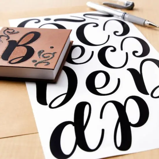 Black Hand Letter Alphabet Stickers by Recollections&trade; {6}