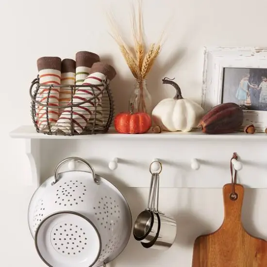 DII&reg; Harvest Prep Stripe Woven Dishtowel Set {8}