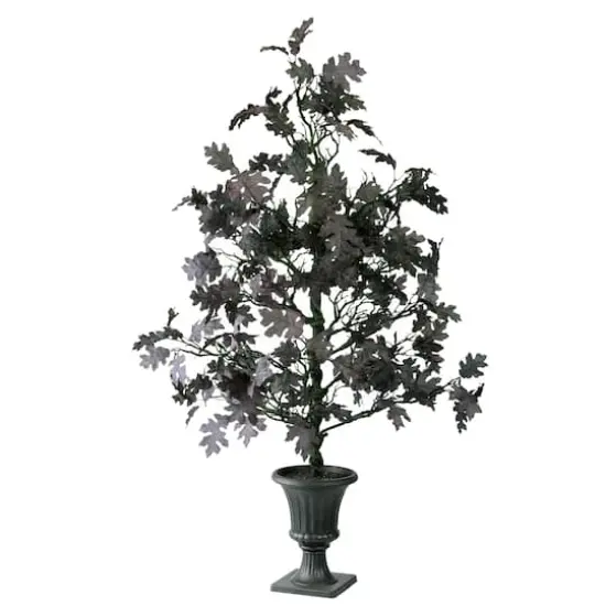48" Potted Halloween Black Oak Tree {1}