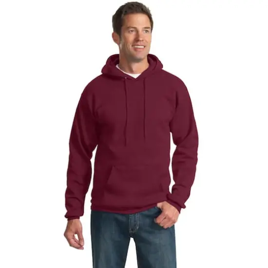 Port & Company&reg; Tall Essential Fleece Pullover Hooded Sweatshirt Cardinal {4}