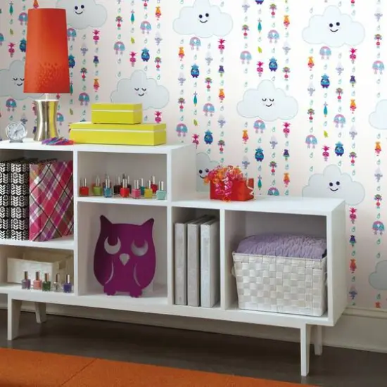 RoomMates Trolls Clouds Peel & Stick Wallpaper {4}