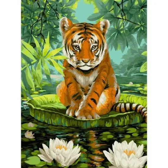 Crafting Spark Little Tiger Painting by Numbers Kit {1}