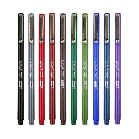 Marvy&reg; Uchida LePen&reg; Extra Fine 10 Color Dark Pen Set {1}