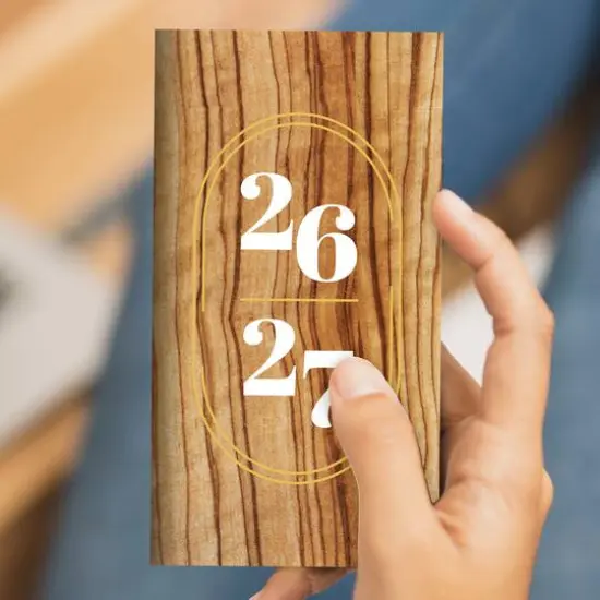 2026-2027 Classic Oak Small Monthly Pocket Planner {9}