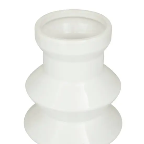 White Stoneware Contemporary Vase, Set of 3" 16",17" {6}