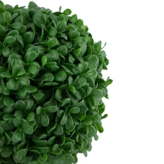 9.5" Artificial Boxwood Ball Topiary in Round Pot {4}
