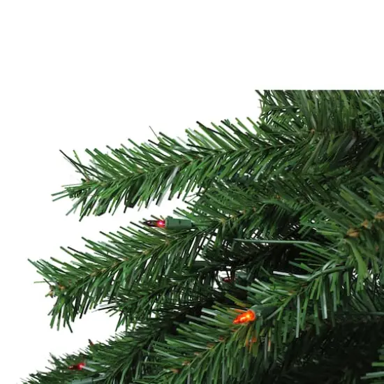 4ft. Pre-Lit Artificial Tropical Outdoor Palm Christmas Tree, Multicolor Lights {5}