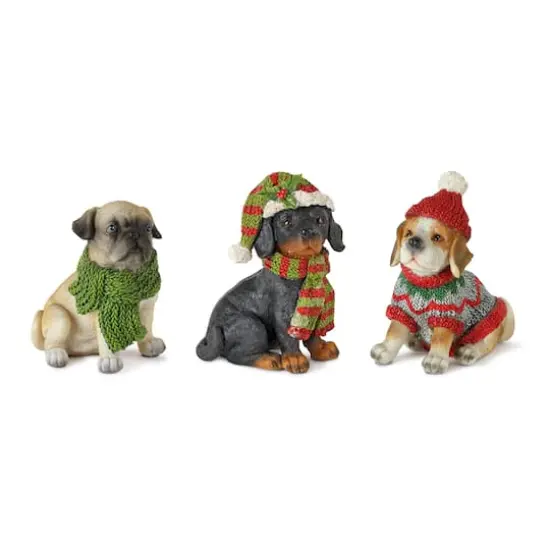 3.5" Winter Dog Set {1}