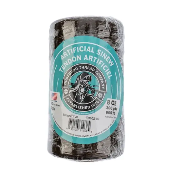 Gudebrod Artificial Sinew, 300yd. Dark Brown {1}