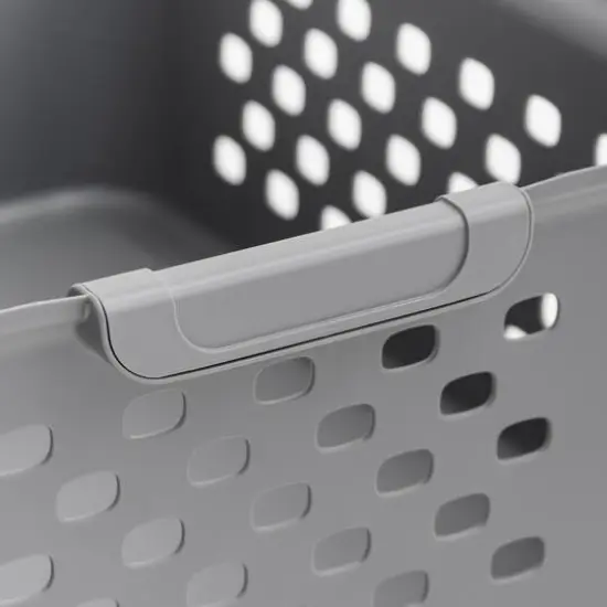 IRIS Gray 7qt. Small Organizer Storage Basket {11}