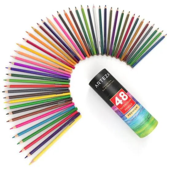 Arteza&reg; Premium Watercolor 48 Pencil Set {9}