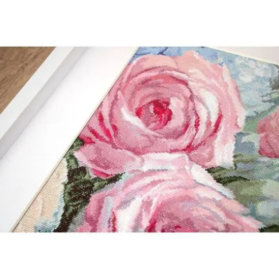 Letistitch Pale Pink Roses Counted Cross Stitch Kit {10}