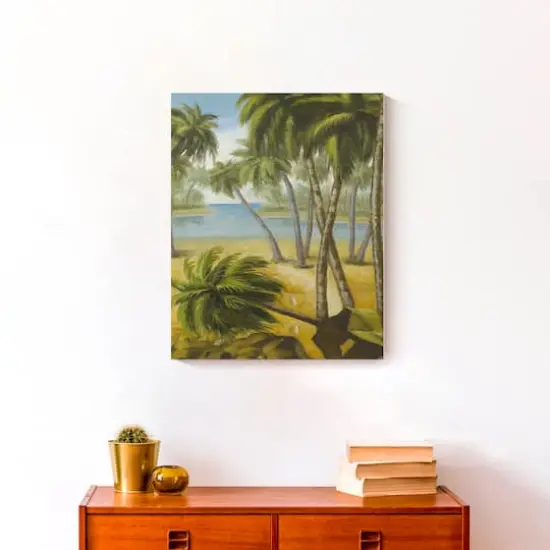 Peaceful Beach 16" x 20" Canvas Wall Art {5}