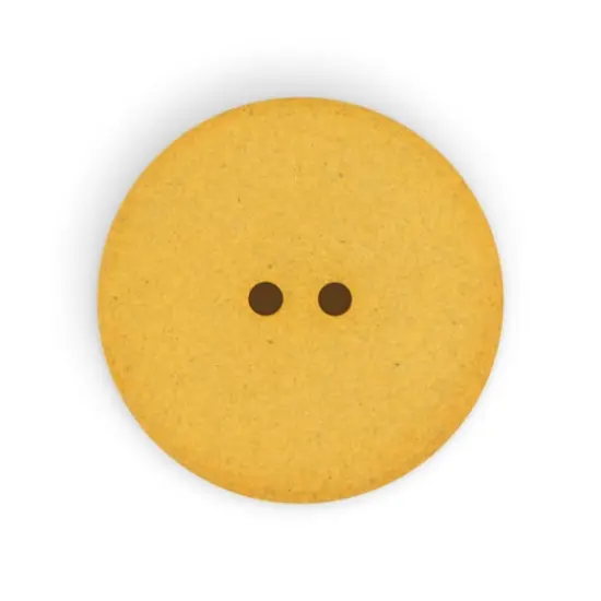 Dritz&reg; 28mm Recycled Hemp Round Floral Button, 3ct. Mustard {6}