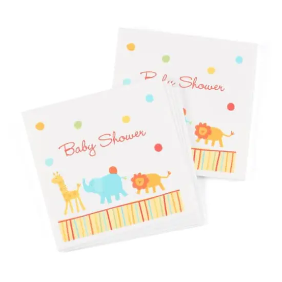 Hortense B. Hewitt Co. Jungle Animals Baby Shower Napkins, 50ct. {1}