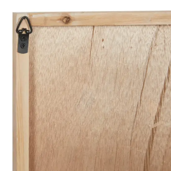 Set of 2 Brown Wood Farmhouse Cottage Abstract Wall Decor, 12" x 31.5" {7}