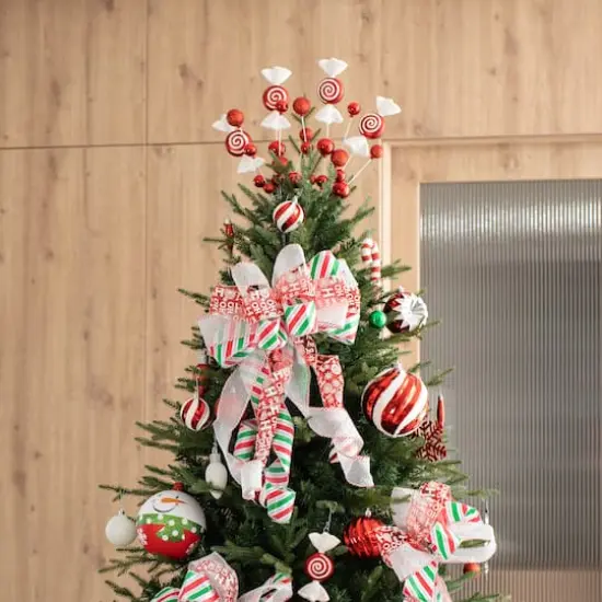 Glitzhome&reg; 24" Christmas Red & White Candy Pick, 4ct. {3}