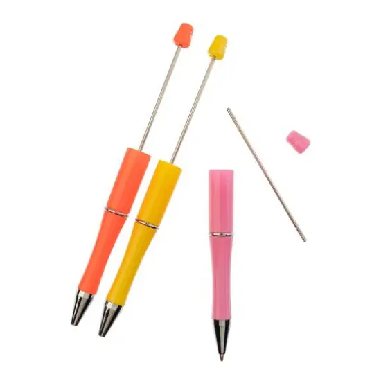 John Bead Super Cute Warm Colors 3-Piece Beadable Pen Kit {4}