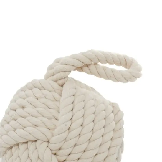 14" Jute Coastal Rope Sculpture Set {5}