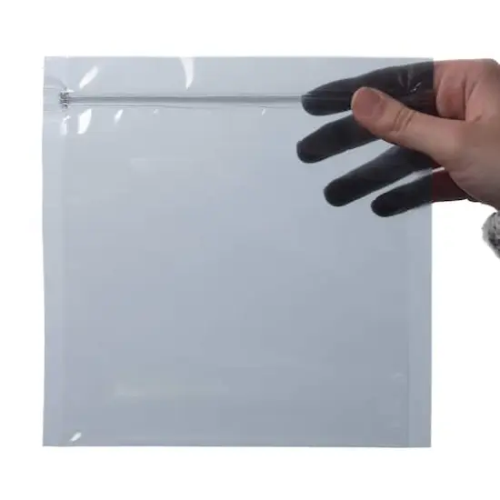 JAM Paper 6" x 6" Clear Square Foil Lined Invitation Envelopes with Zip Closure, 25ct. {3}