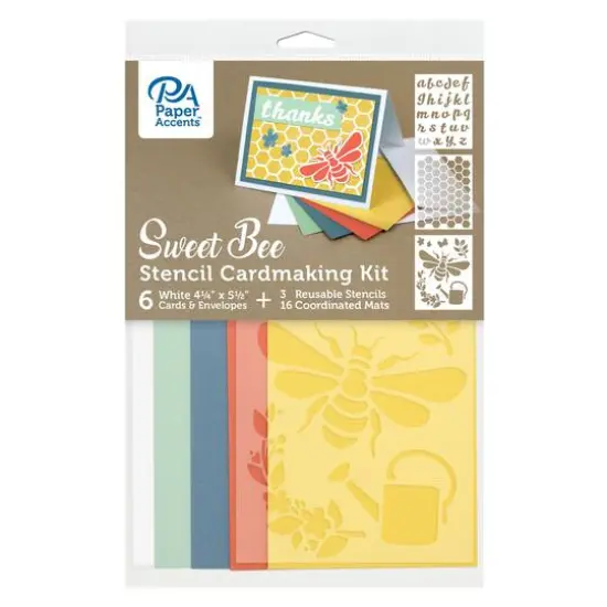 PA Paper&trade; Accents Sweet Bee Cardmaking Kit with Stencils {1}