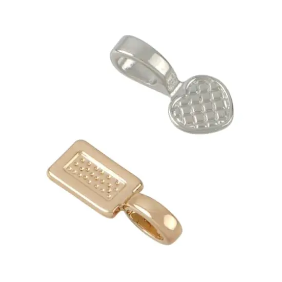 Gold & Rhodium Glue-On Bail Blanks Mix by Bead Landing&trade; {3}