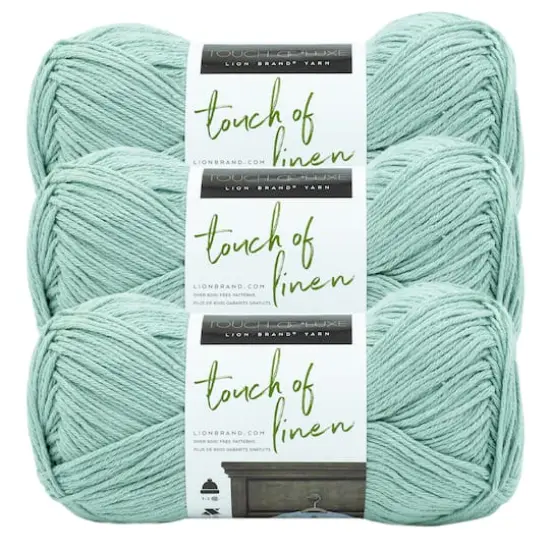 3 Pack Lion Brand&reg; Touch of Linen Yarn Cove {1}