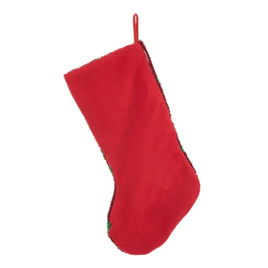 Glitzhome&reg; 20" Joy Hooked Stocking {7}