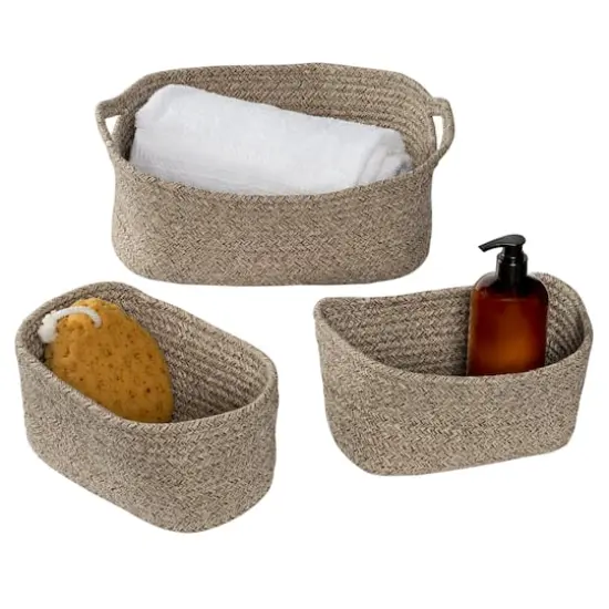 Honey Can Do Champagne Nested Linen Basket Set {7}