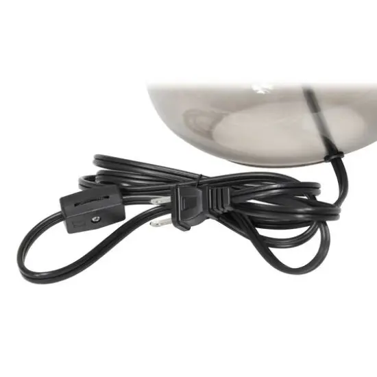 Simple Designs Glass Raindrop Table Lamp Smoke {10}