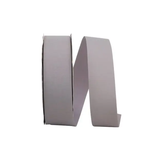 The Ribbon Roll 1.5" x 50yd. Soliterra Taffeta Solid Ribbon Silver {1}