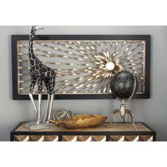 Silver Contemporary Abstract Metal Wall D&eacute;cor {3}