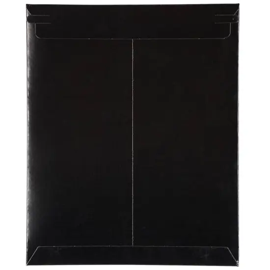 JAM Paper 11" x 13.5" Flat Photo Mailer Peel & Seal Closure Envelopes, 6ct. Black {6}