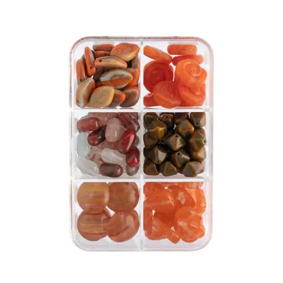 John Bead Czech Glass Recipe Box Beading Kit Carrot Cake {5}