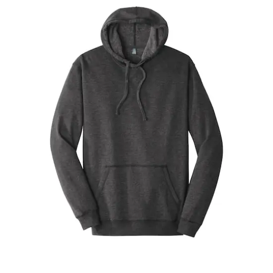District Lightweight Fleece Hoodie Heathered Black {1}