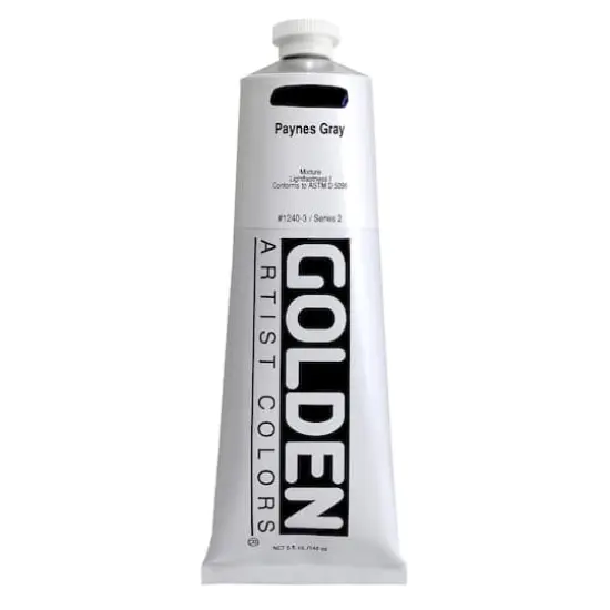 Golden&reg; Heavy Body Acrylic Paint, 5oz. 1240 Paynes Gray {1}