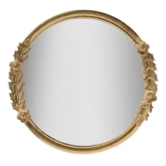 Habitat Pippet 27.5" Gold Floral Framed Mirror {1}