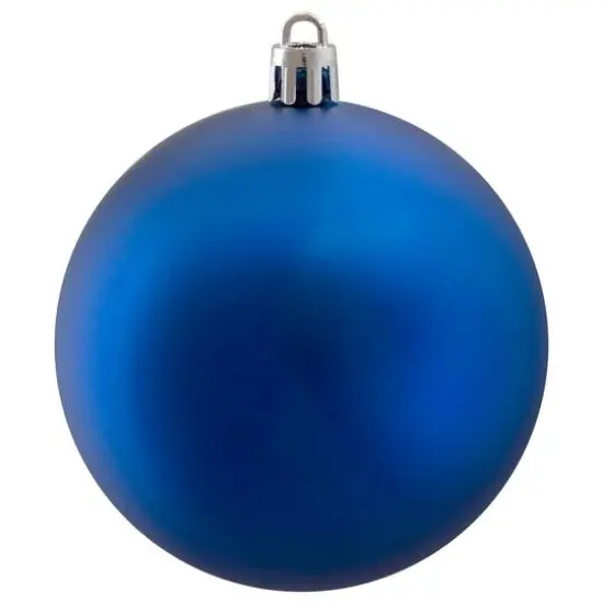 32ct Shatterproof 3.25" Matte Ball Ornaments, Blue {5}