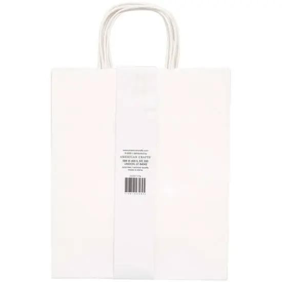 American Crafts&trade; Fancy That Large White Gift Bags, 4ct. {3}
