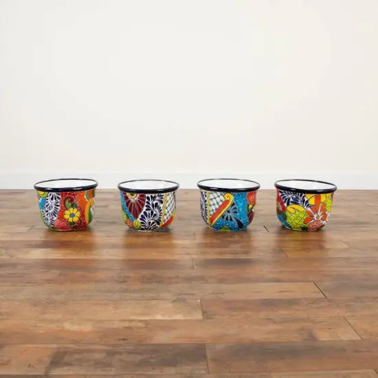 12.5" Handmade Mexican Talavera Ceramic Planter {12}