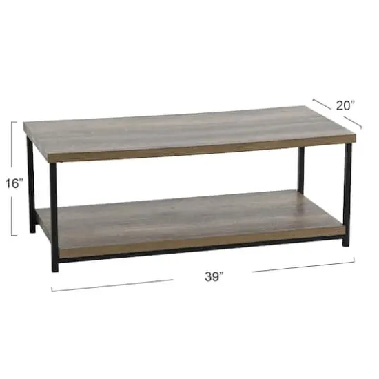 Household Essentials 39" Jamestown Coffee Table Ashwood {4}