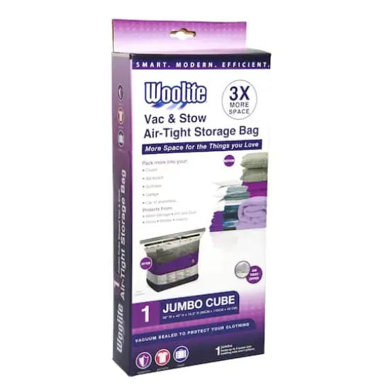 Woolite® Jumbo Cube Vac & Stow Air-Tight Vacuum Storage Bag {1}