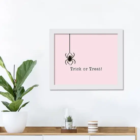 Spider Trick White Framed Print Wall Art {4}