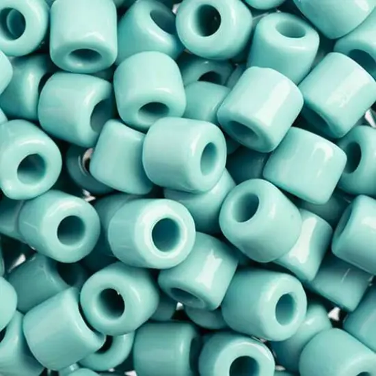 PRECIOSA Rola&trade; Opaque Czech Glass Seed Beads, 7.7mm Silver {2}