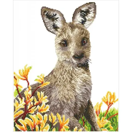 Diamond Dotz&reg; Kangaroo & Kangaroo Paw Diamond Painting Kit {3}