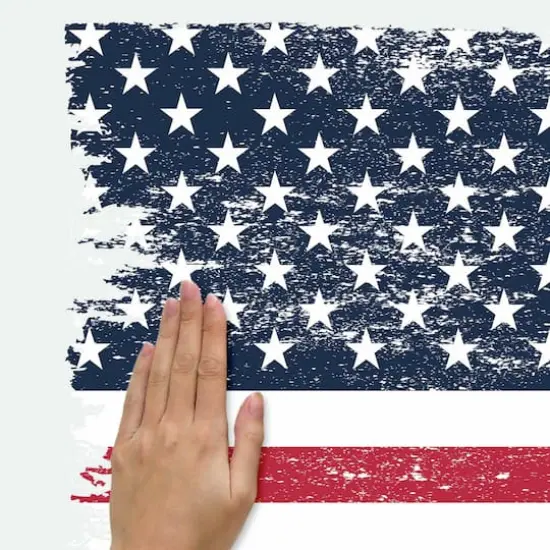 RoomMates Distressed American Flag Giant Peel & Stick Decal {6}