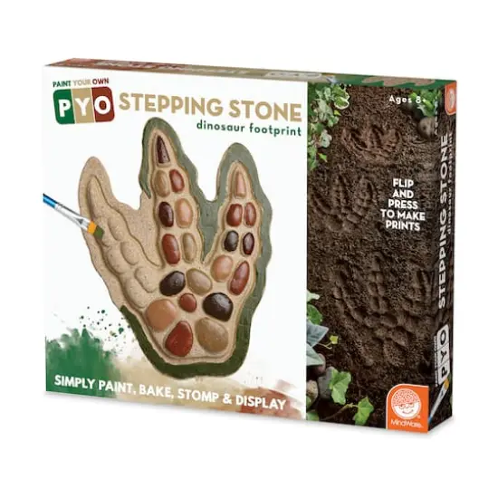 Paint Your Own Stepping Stone - Dinosaur Footprint {3}