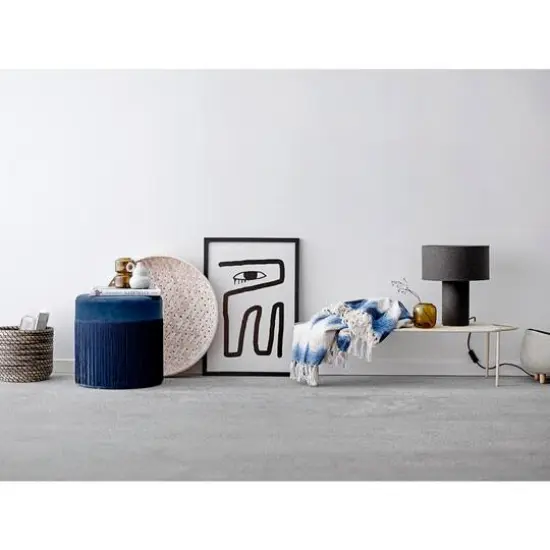 Hello Honey&reg; Gray Wool Blend Table Lamp & Shade Set {6}