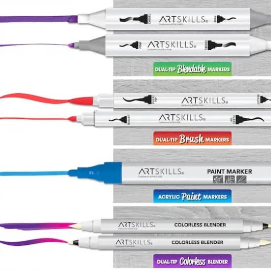 ArtSkills&reg; Art Marker Variety Set with Marker Display {8}
