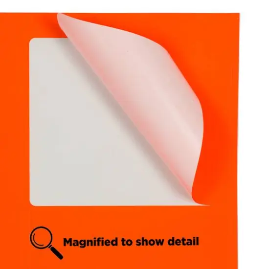 JAM Paper Adhesive Shipping Labels, 3.33" x 4" Neon Red {6}